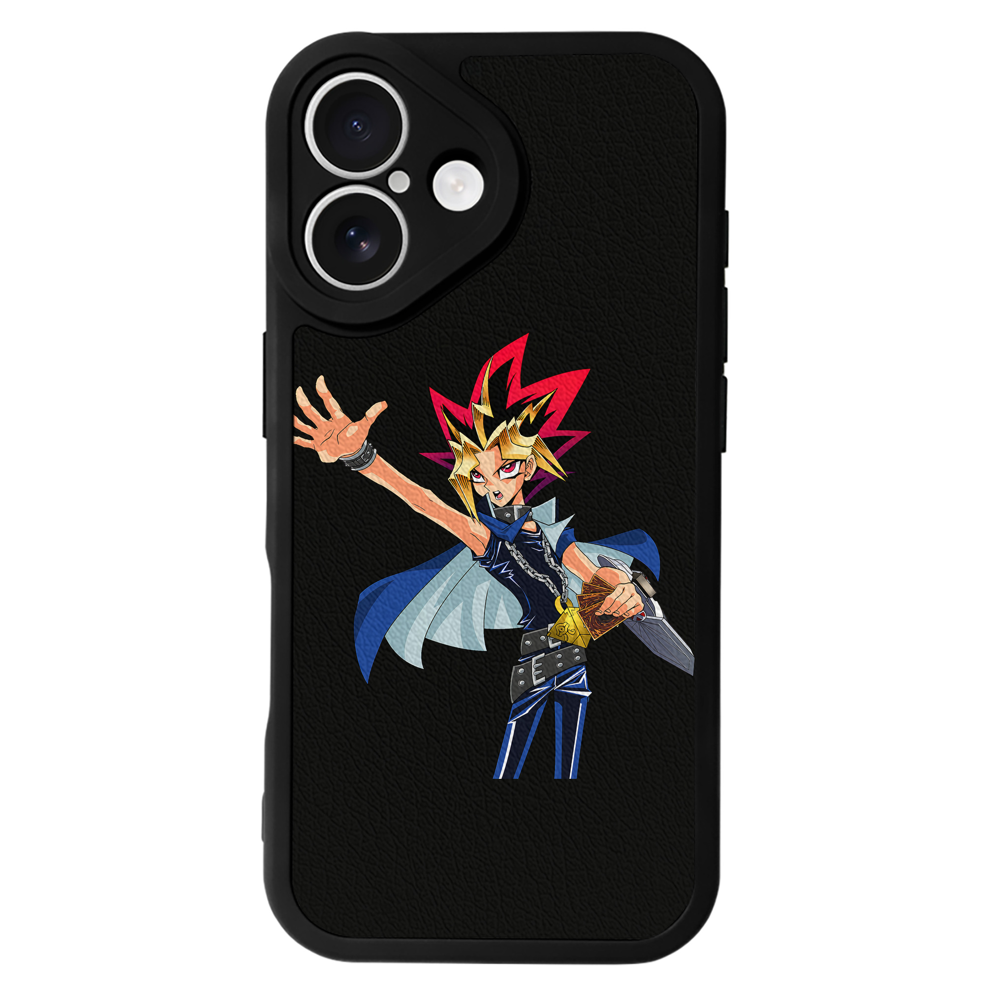 遊☆戯☆王 Yu-Gi-Oh! 【iPhone 16シリーズ対応】シリコンスマホケース（レザー調） 材質：シリコン